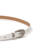 Ремень женский, без винта, 1.5×110 см, 1 прокол, пряжка серебро, белый - фото 809539937