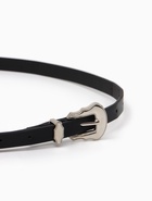 Ремень женский, 1.5×110 см, без винта, 1 прокол, чёрный - фото 809539949