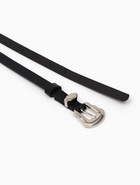 Ремень женский, 1.5×110 см, без винта, 1 прокол, чёрный - фото 809539951