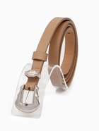 Ремень женский, 1.5×110 см, без винта, 1 прокол, бежевый - фото 809539965