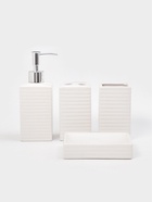 Набор для ванной «Альба», 4 предмета, дозатор, 2 стакана, мыльница, белый  (артикул 10963806)  большой выбор товаров оптом и в розницу по низким ценам с доставкой