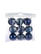 УЦЕНКА Набор шаров пластик d-6 см, 9 шт "Лилиан" синий - Фото 2