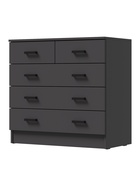 Комод для хранения «Эра. К800–3/2», 5 ящиков, 800×440×830 мм, цвет графит - Фото 2
