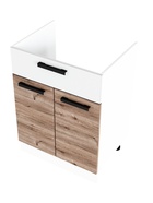 Кухня прямая «Эра», 1800×600 мм, цвет дуб горный/белый 10992461