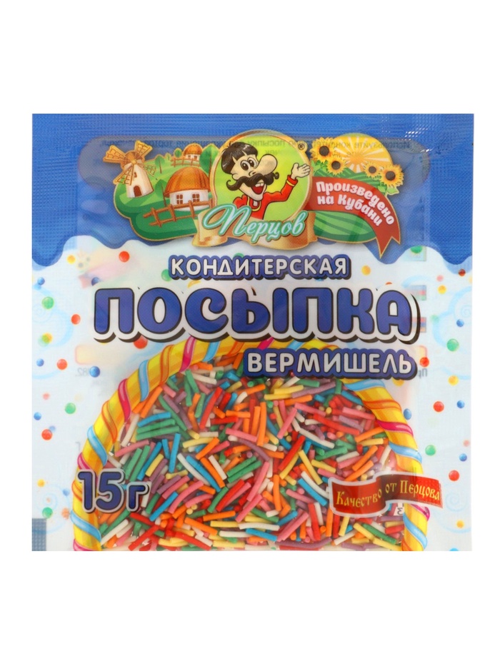Посыпка кондитерская, вермишель, 15 г