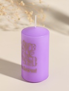 Свеча - цилиндр пасхальная «ХВ», 5×10 см, сиреневый - Фото 4