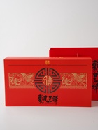 Подарочный набор листового китайского чая Шу пуэр в мандарине, красный, 160 г - Фото 4