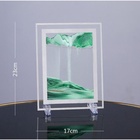 УЦЕНКА Песочные часы - картина «Кулас», 23×17 см, антистресс, песок зелёный - Фото 1