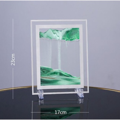 УЦЕНКА Песочные часы - картина «Кулас», 23×17 см, антистресс, песок зелёный