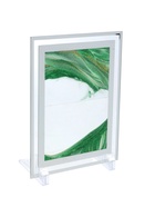 УЦЕНКА Песочные часы - картина «Кулас», 23×17 см, антистресс, песок зелёный - Фото 2