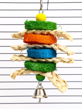 Игрушка для попугая «Сэндвич», 17×10 см, цвет МИКС