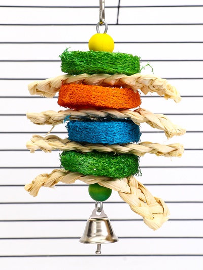 Игрушка для попугая «Сэндвич», 17×10 см, цвет МИКС