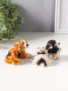 Набор фигурок 2 шт. полистоун «Собаки с щенками», 5.5×9.5×5.5 см - Фото 2