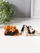 Набор фигурок 2 шт. полистоун «Собаки с щенками», 5.5×9.5×5.5 см - Фото 3