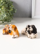 Набор фигурок 2 шт. полистоун «Собаки с щенками», 5.5×9.5×5.5 см - Фото 4