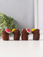 Набор фигурок 4 шт. полистоун «Осенние ёжики», 3.7×5×6.2 см - Фото 3