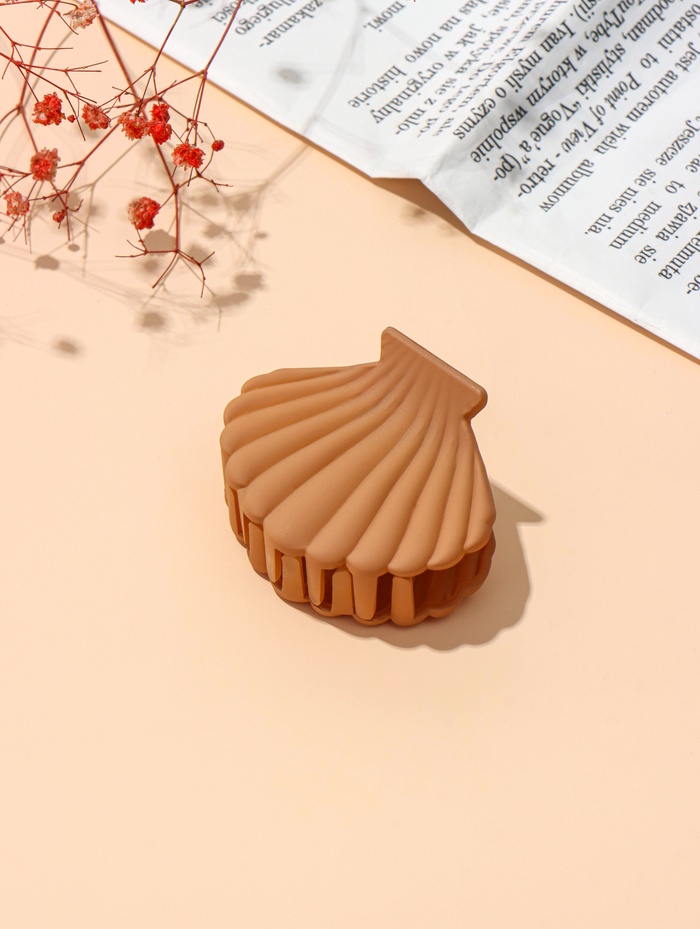 Крабик для волос «Артемида» ракушка, 6×4.5 см, матовый, МИКС - Фото 1