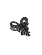 Крабик для волос «Классик» цветок петельки, 7×4.5 см, чёрно-золотой - Фото 2