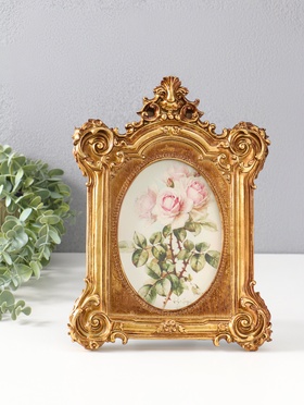 Фоторамка для фото 11×16 см «Барон», полистоун под золото, 2.2×21×29 см