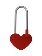 Замок навесной ТУНДРА Сердечко, сувенирный, красный - Фото 2