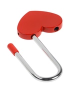 Замок навесной ТУНДРА Сердечко, сувенирный, красный - Фото 3