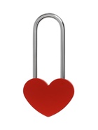 Замок навесной ТУНДРА Сердечко, сувенирный, красный - Фото 4
