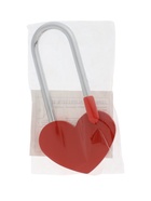 Замок навесной ТУНДРА Сердечко, сувенирный, красный - Фото 6
