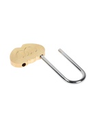 Замок навесной ТУНДРА Сердечко двойное, сувенирный, цвет золото - Фото 4