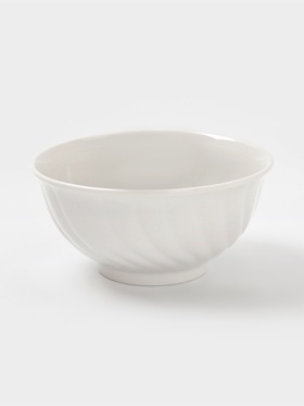 Салатник Дулевский фарфор «Голубая роза», 700 мл, белый