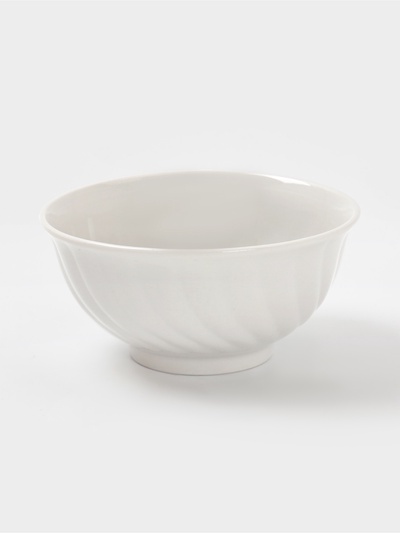 Салатник Дулевский фарфор «Голубая роза», 700 мл, белый