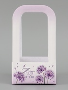 Коробка - переноска для цветов «Только для тебя», 12×12×22 см - Фото 2