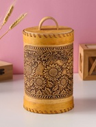 Туес «Подсолнухи», банка для хранения, 12×17 см, береста  (артикул 10990003)  большой выбор товаров оптом и в розницу по низким ценам с доставкой