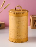 Туес «Подсолнухи», банка для хранения, 12×17 см, береста  (артикул 10990003)  большой выбор товаров оптом и в розницу по низким ценам с доставкой