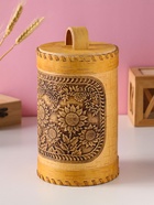 Туес «Подсолнухи», банка для хранения, 12×17 см, береста  (артикул 10990003)  большой выбор товаров оптом и в розницу по низким ценам с доставкой