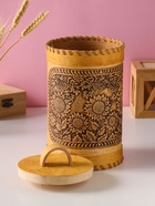 Туес «Подсолнухи», банка для хранения, 12×17 см, береста  (артикул 10990003)  большой выбор товаров оптом и в розницу по низким ценам с доставкой