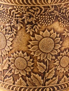 Туес «Подсолнухи», банка для хранения, 12×17 см, береста  (артикул 10990003)  большой выбор товаров оптом и в розницу по низким ценам с доставкой