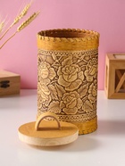 Туес «Розы», 12×17 см, банка для хранения, береста  (артикул 10990004)  большой выбор товаров оптом и в розницу по низким ценам с доставкой