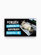 Шоколад молочный «Рожден кайфовать», 27 г - фото 121984568