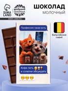 Шоколад молочный "Профессия - пить кофе и сплетни обсуждать" 27 г - фото 121984591