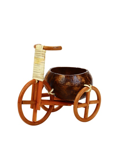 Кашпо кокос_1 20 х 12 х 17 см Велосипед