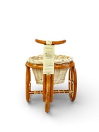 Декоративное кашпо «Велосипед», 31×17×25 см, деревянное, плетёное - Фото 3