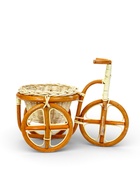 Декоративное кашпо «Велосипед», 31×17×25 см, деревянное, плетёное - Фото 5