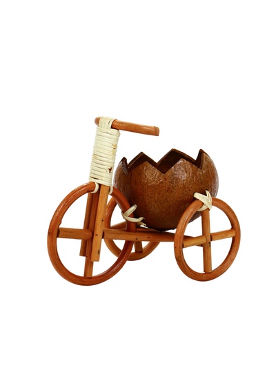 Кашпо кокос 20 х 12 х 17 см Велосипед