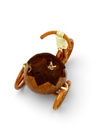 Декоративное кашпо - кокос «Велосипед резной», 20×12×17 см, деревянное - Фото 7