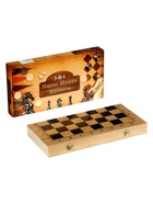 УЦЕНКА Настольная игра 3 в 1 «Король»: нарды, шахматы, шашки, 39×39 см - Фото 3