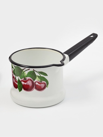 УЦЕНКА Ковш «Вишнёвый сад», 1 л, без крышки, белый