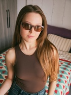 Очки солнцезащитные женские «OneSun. Леопардовый принт», uv 400, коричневые  (артикул 10935276)  большой выбор товаров оптом и в розницу по низким ценам с доставкой