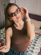 Очки солнцезащитные женские «OneSun. Леопардовый принт», uv 400, коричневые  (артикул 10935276)  большой выбор товаров оптом и в розницу по низким ценам с доставкой