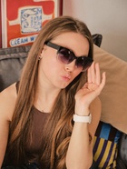 Очки солнцезащитные женские «OneSun. Кошачий глаз», uv 400, чёрный, фиолетовый - Фото 10