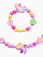 Набор детских украшений «Выбражулька. Птички», 2 предмета: бусы, браслет, разноцветный  (артикул 10960598)  большой выбор товаров оптом и в розницу по низким ценам с доставкой